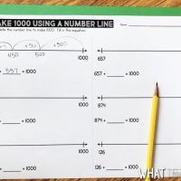 In first grade, students work on Making 10. In second grade, do you teach your students to make 100? My second-grade students need a lot of work with number sense and place value strategies, especially when it comes to using number lines, base-10 blocks, and learning how to “jump” to the nearest friendly number. These Make 100 and Make 1000 resources will help students' mental math strategies. #mentalmath #two-digitaddition #numberline #secondgrademath #secondgrade