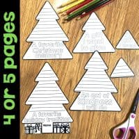 A fun Christmas Tree Craftivity Flap Book where students can write or draw about their favorite Christmas memory, Christmas tradition, an act of kindness they will do and a gift they want to give.
