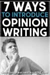 How do you introduce opinion writing to your students? Do you use fun videos, interactive games, books to build background knowledge, or current events? There are many different ways teachers can help students understand the purpose of opinion writing. Here are 7 ideas to introduce opinion writing to your elementary students. #opinionwriting #secondgradewriting #thirdgradewriting