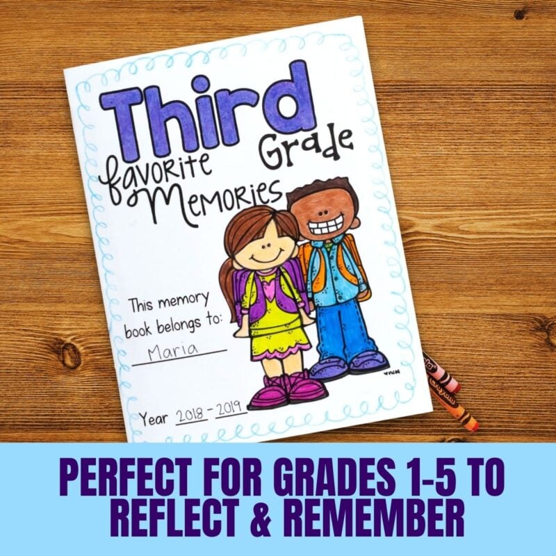End of the Year Memory Book 4 memory book cover thumbnail.