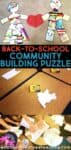 A fun Community Building Puzzle that is a great activity to engage students in working together at the beginning of the year or any time you need to build community in your elementary classroom. Students color the puzzle pieces and cooperatively put the puzzle together. It also makes a great bulletin board and display for parents! #backtoschool #classroomcommunity