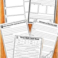 Teach students all about the gray wolf. This informational article comes in two formats and links for additional animal research. It includes note-taking graphic organizers, comprehension activities, and mini-report pages. It is perfect to get your students started on animal research and informational writing. #expositorywriting #informationalwriting #secondgradewriting #thirdgradewriting