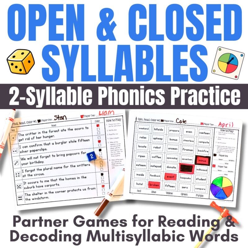 Open & Closed Syllables Cover.