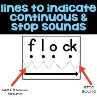 short vowel blending card flock.