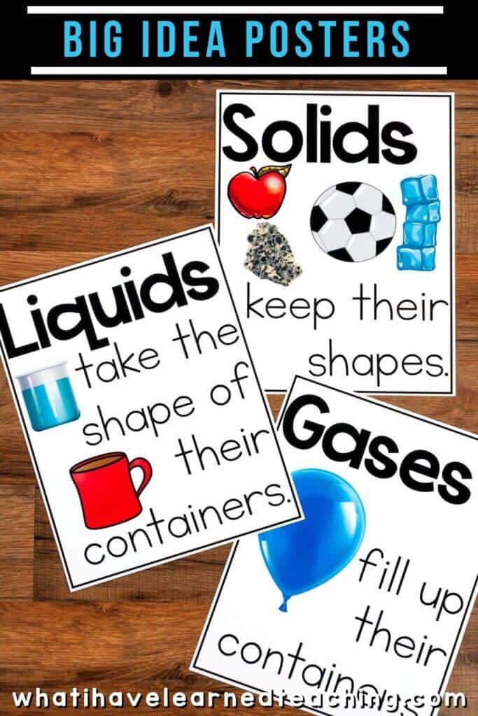 Science Vocabulary Cards & Big Idea Posters for Elementary Grades 11 Science vocabulary cards are great for your science bulletin board or to display when teaching a specific science unit. These cards are designed for second, third and fourth grades and align with the Next Generation Science Standards (NGSS). Also included are Big Idea Posters for most grades. #sciencevocabulary #ngss #thirdgradescience #secondgradescience