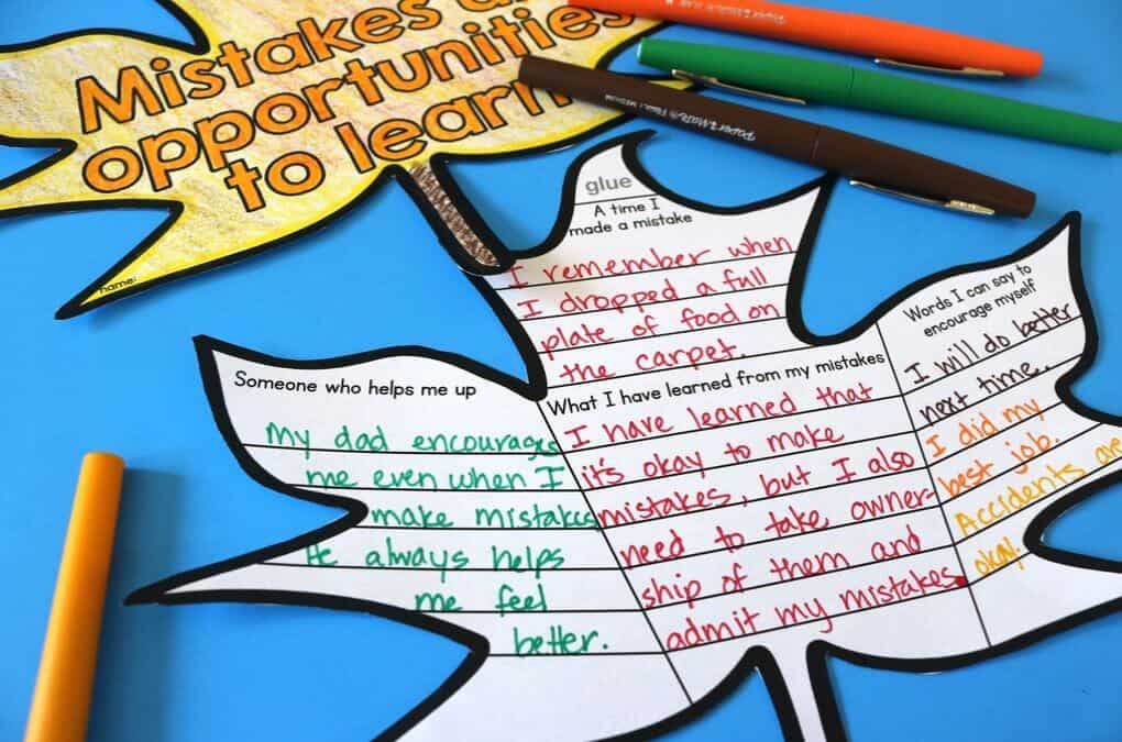 fall leaf written ideas