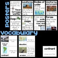 2nd grade science posters and vocabulary.