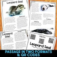 leopard seal reading passages.