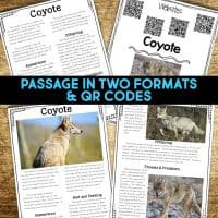 coyote reading passages