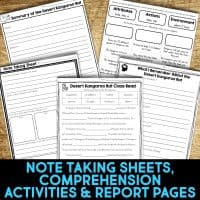 desert kangaroo rat worksheets