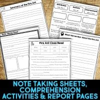 fire ant worksheets