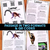lemur reading passages