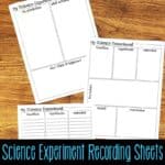 Scientific Method Posters & Recording Sheets for Science Experiments