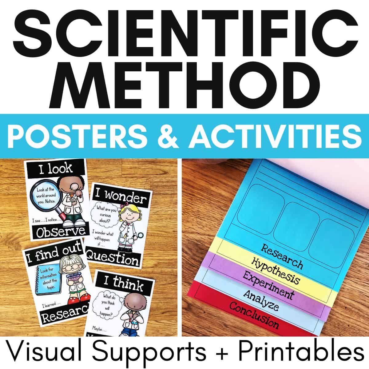 Scientific Method Posters & Recording Sheets for Science Experiments