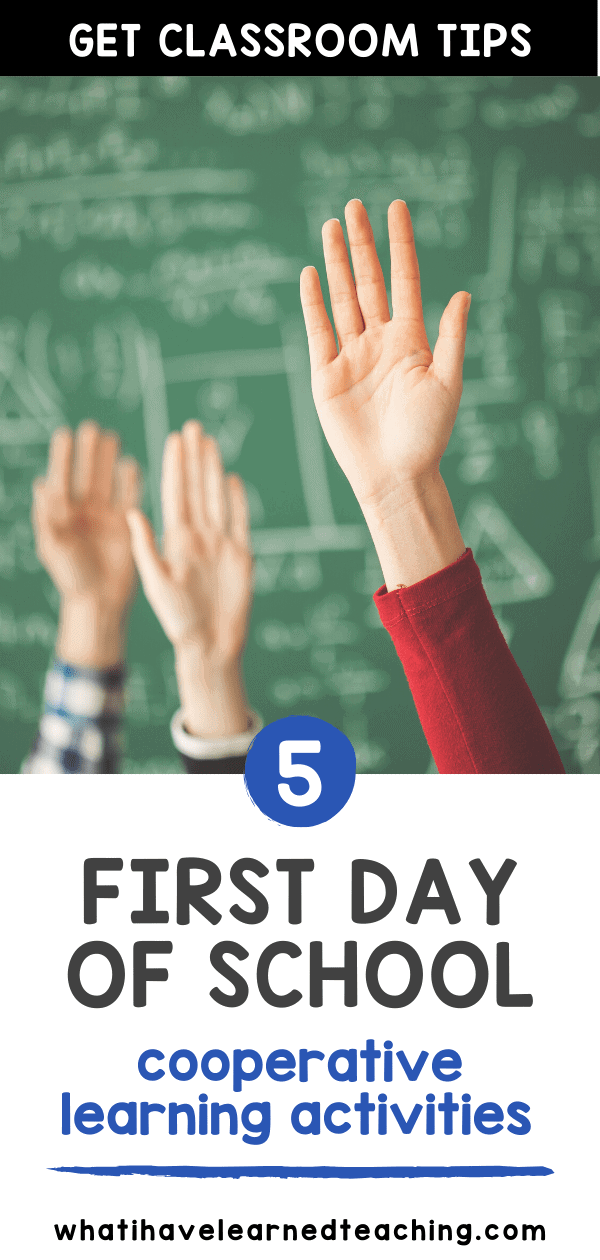 First Day Cooperative Learning Activities For Elementary