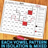 Give students some partner games to play during their literacy centers where they can practice reading words and sentences with VCE words. Students interact with classroom friends playing games that make reading centers more fun! Students work with VCE words, including VCE-A, VCE-I, VCE-O, and VCE-U, as well as mixed sets.