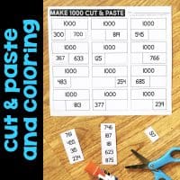 In first grade, students work on Making 10. In second grade, do you teach your students to make 100? My second-grade students need a lot of work with number sense and place value strategies, especially when it comes to using number lines, base-10 blocks, and learning how to “jump” to the nearest friendly number. These Make 100 and Make 1000 resources will help students' mental math strategies. #mentalmath #two-digitaddition #numberline #secondgrademath #secondgrade