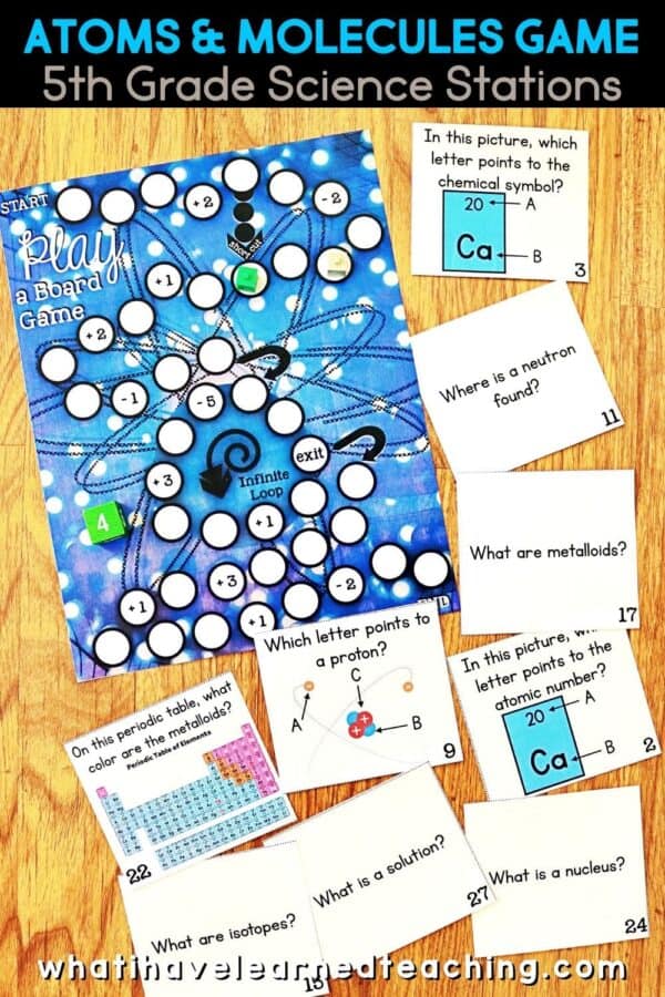 5th Grade Atoms and Molecules Science Stations | NGSS 5-PS1-1 Activities
