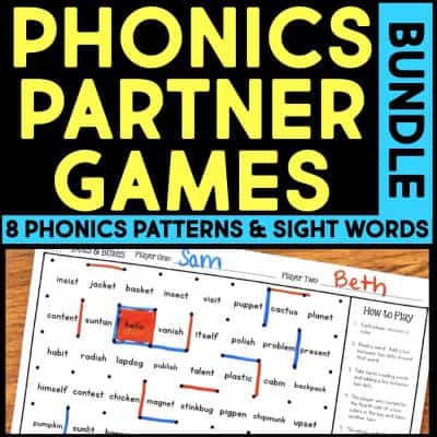 Phonics Partner Games BUNDLE