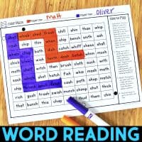 color maze partner games for diagraphs