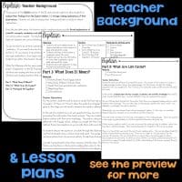 teacher background and lesson plans life cycle