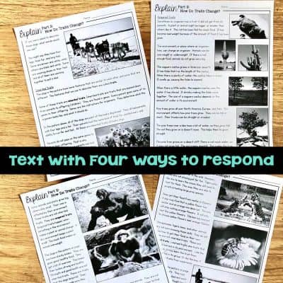 Environment and Traits 5E Unit Plan for Third Grade