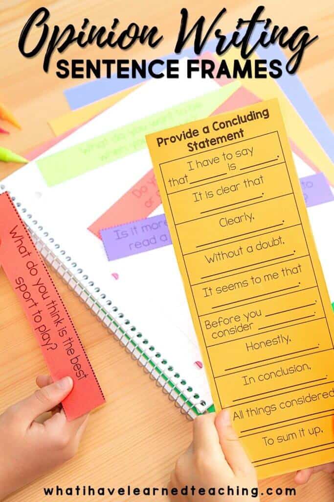 How do you develop opinion writing in your classroom? Here are some examples of how we have scaffolded the learning process through the use of sentence frames and partner and group games that develop academic language. By the end of the unit, students are able to write meaningful opinion paragraphs.