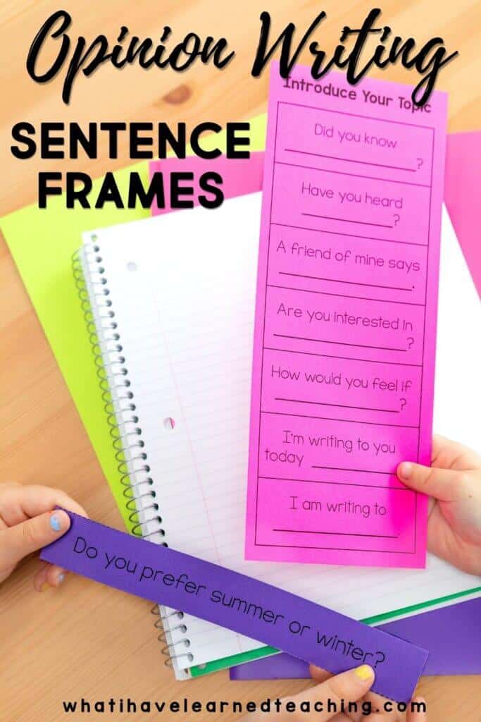 How do you develop opinion writing in your classroom? Here are some examples of how we have scaffolded the learning process through the use of sentence frames and partner and group games that develop academic language. By the end of the unit, students are able to write meaningful opinion paragraphs.