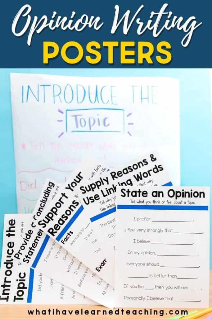 How do you develop opinion writing in your classroom? Here are some examples of how we have scaffolded the learning process through the use of sentence frames and partner and group games that develop academic language. By the end of the unit, students are able to write meaningful opinion paragraphs.