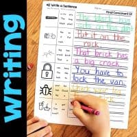 final consonant ck write a sentence