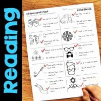 initial blends read and check