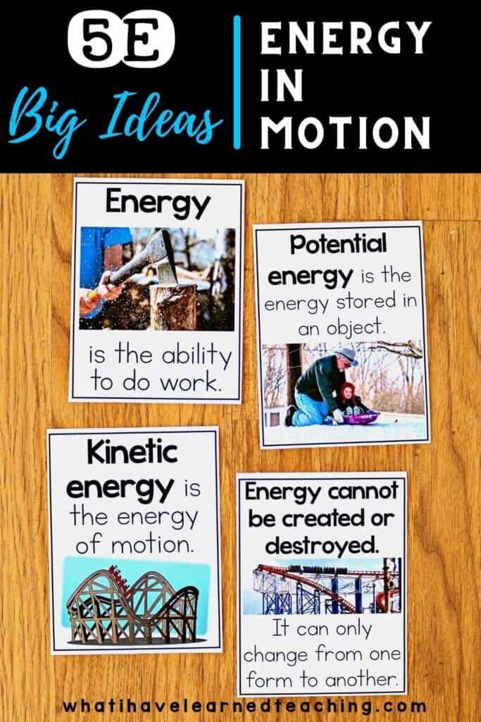 This Energy in Motion 5E Science Unit Plan is an inquiry-based unit where students learn about how energy affects motion. Students explore how energy and speed are related, observe the motion of different objects, analyze and interpret data to explore the relationship of energy and motion, and more. The unit includes three parts for each of the 5E's (Engage, Explore, Explain, Extend, and Evaluate) and more.