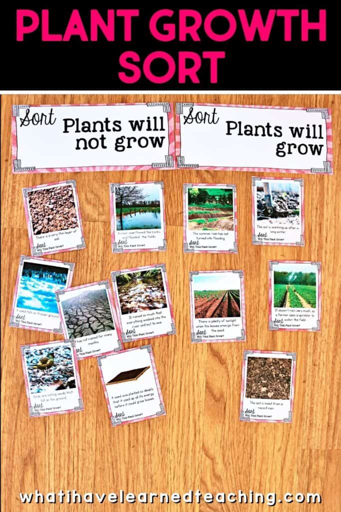 Fifth grade science stations all about plant growth. These science centers follow the Next Generation Science Standards (NGSS) with hands-on activities, videos, games, experiments, and more! Includes reading passages, differentiated questions, engaging activities that make science planning easy! Students learn about photosynthesis, what plants need to grow, plant cells, and more!