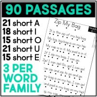 Looking for a fun and engaging way to help your child learn how to read? Check out our word family phonics readers! These three passages per word family are perfect for helping your little one develop fluency and comprehension. Plus, each passage includes blending cues to help them sound out words with ease. Fun for the whole family!