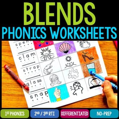 blends phonics worksheets cover