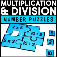multiplication and division number puzzles.