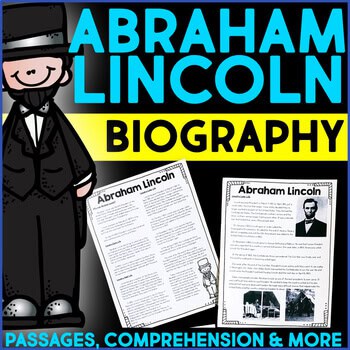 Teacher's Favorite February Activities for School 20 abraham lincoln biography cover
