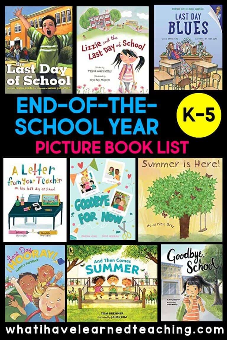 14 End of the School Year Picture Books for Kids