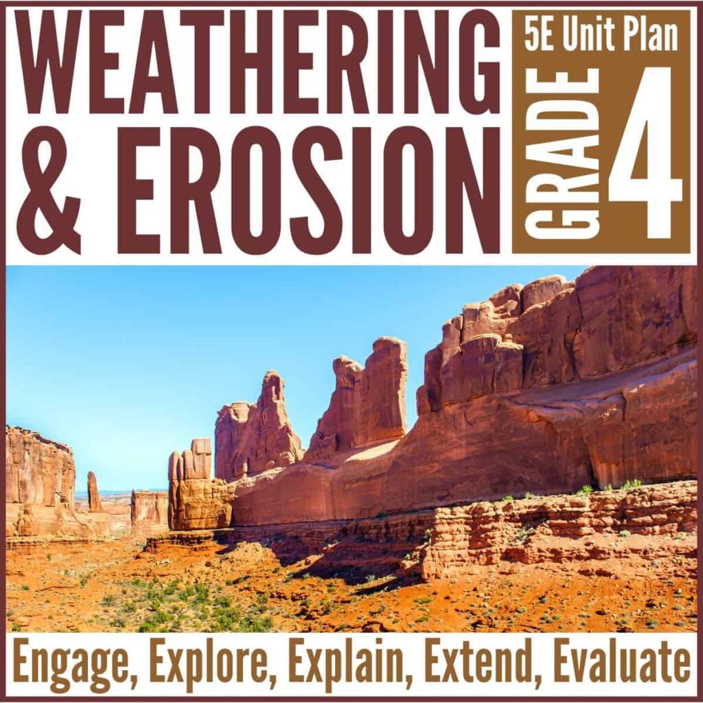 Earth Science for Elementary Students: 2nd–5th Grade Guide 74 Weathering and Erosion cover.