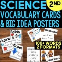 2nd Grade Science Vocabulary Cards & Big Idea Posters for NGSS