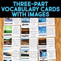 5th Grade Science Vocabulary Cards & Big Idea Posters for NGSS