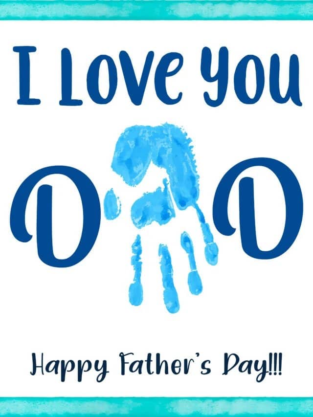 handprint craft for father's day