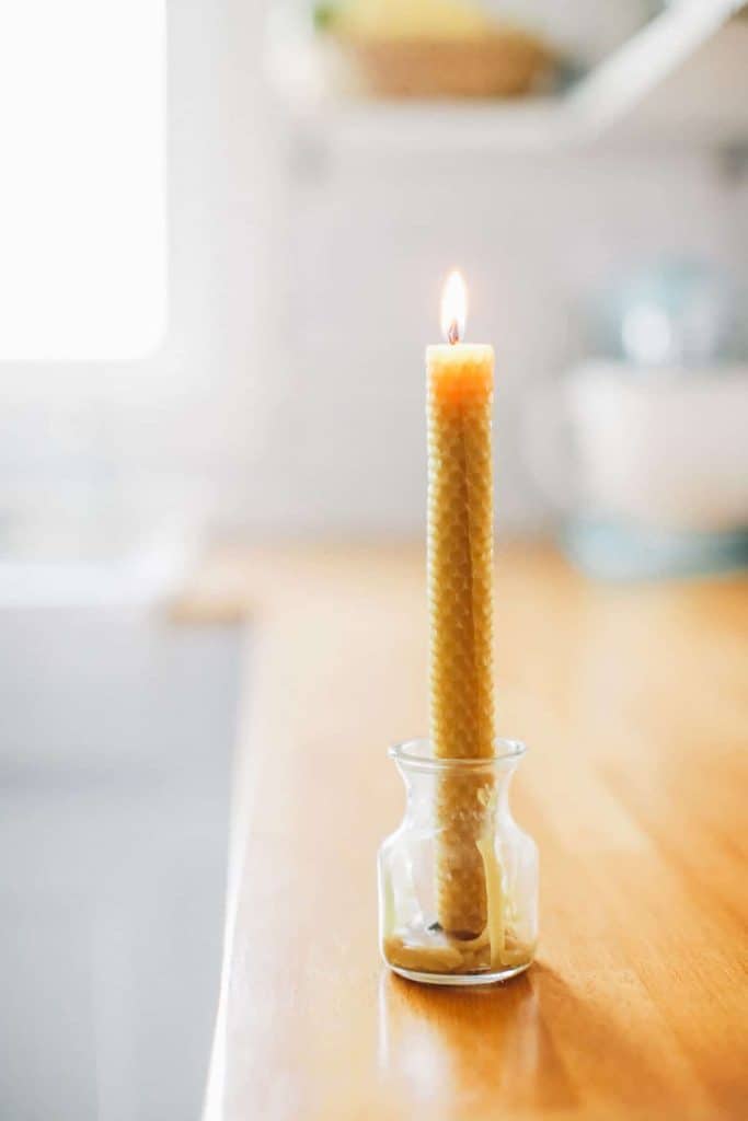 beeswax candle