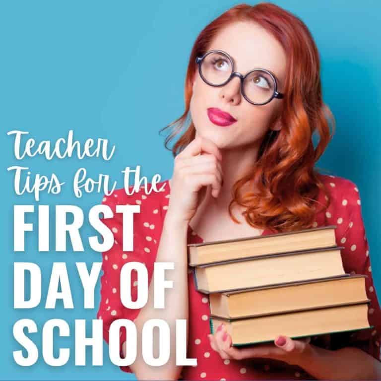 teacher tips for the first day of school