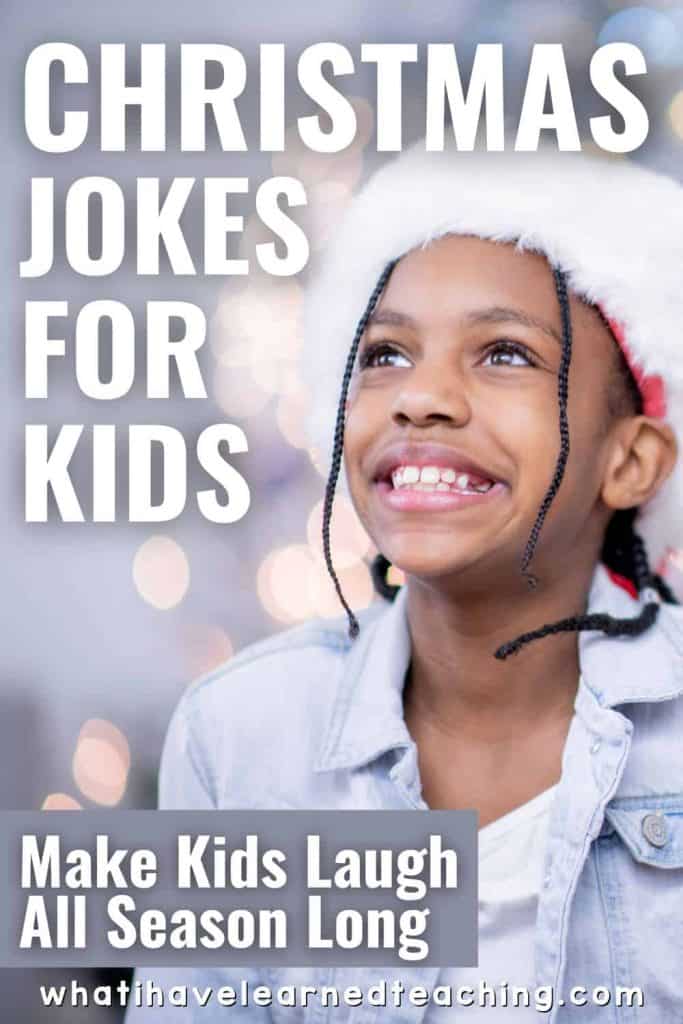 50 Christmas Jokes to Make Kids Laugh All Season Long! 1 Christmas jokes for kids boy in santa hat.