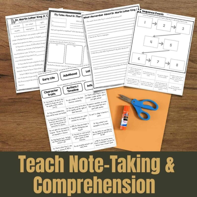 Martin Luther King JR Biography Activities 14 Martin Luther King Jr. Thumbnails.