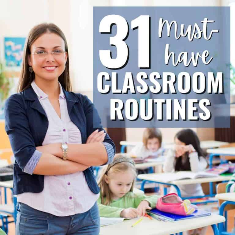classroom routine examples.