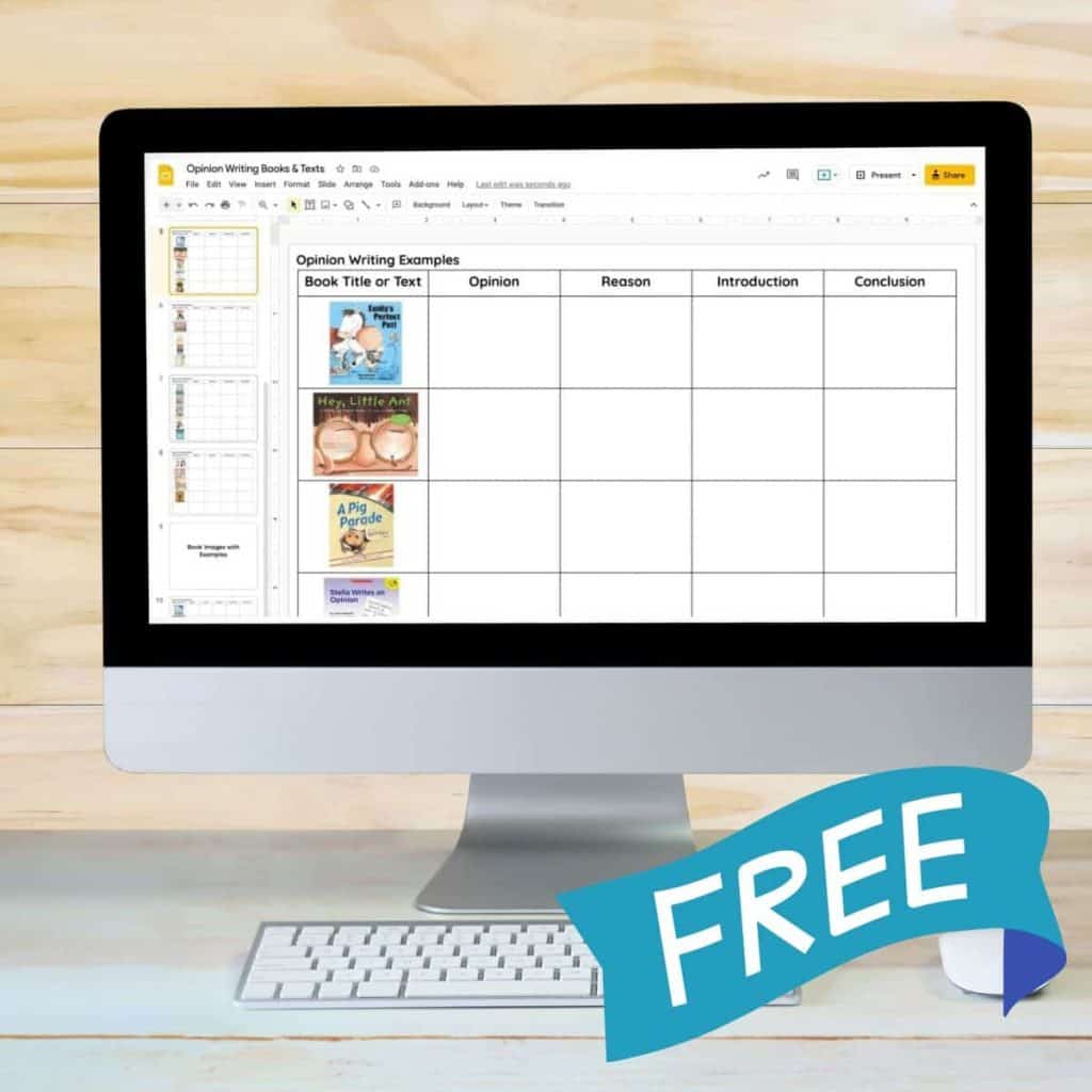 7 Ways to Introduce Opinion Writing to Elementary Students 26 opinion writing anchor chart free optin.