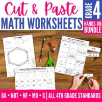 4th grade cut and paste worksheets.