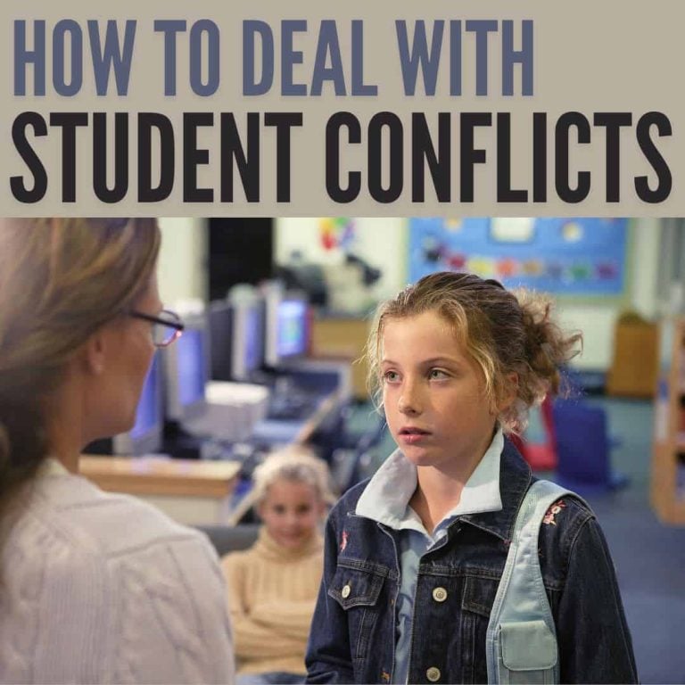how to handle student conflict.
